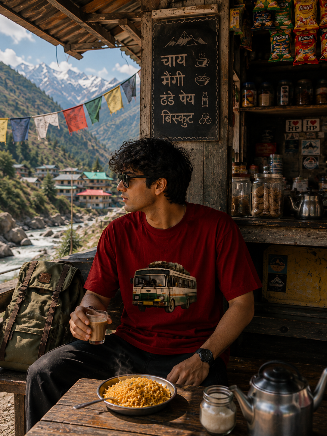Himachal Paglu Regular Fit Tee image 3